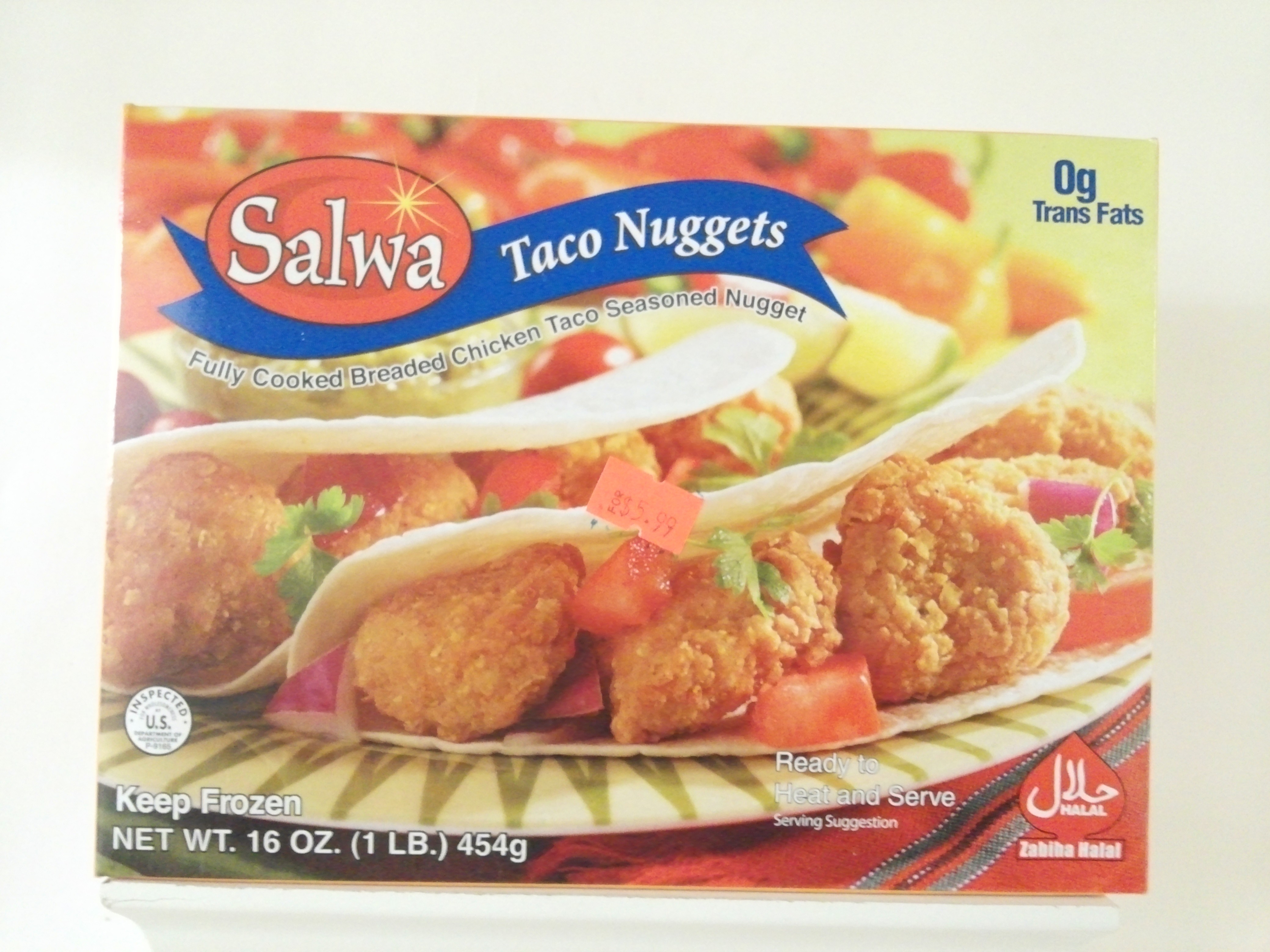 Salwa Taco Nuggets 454 grm