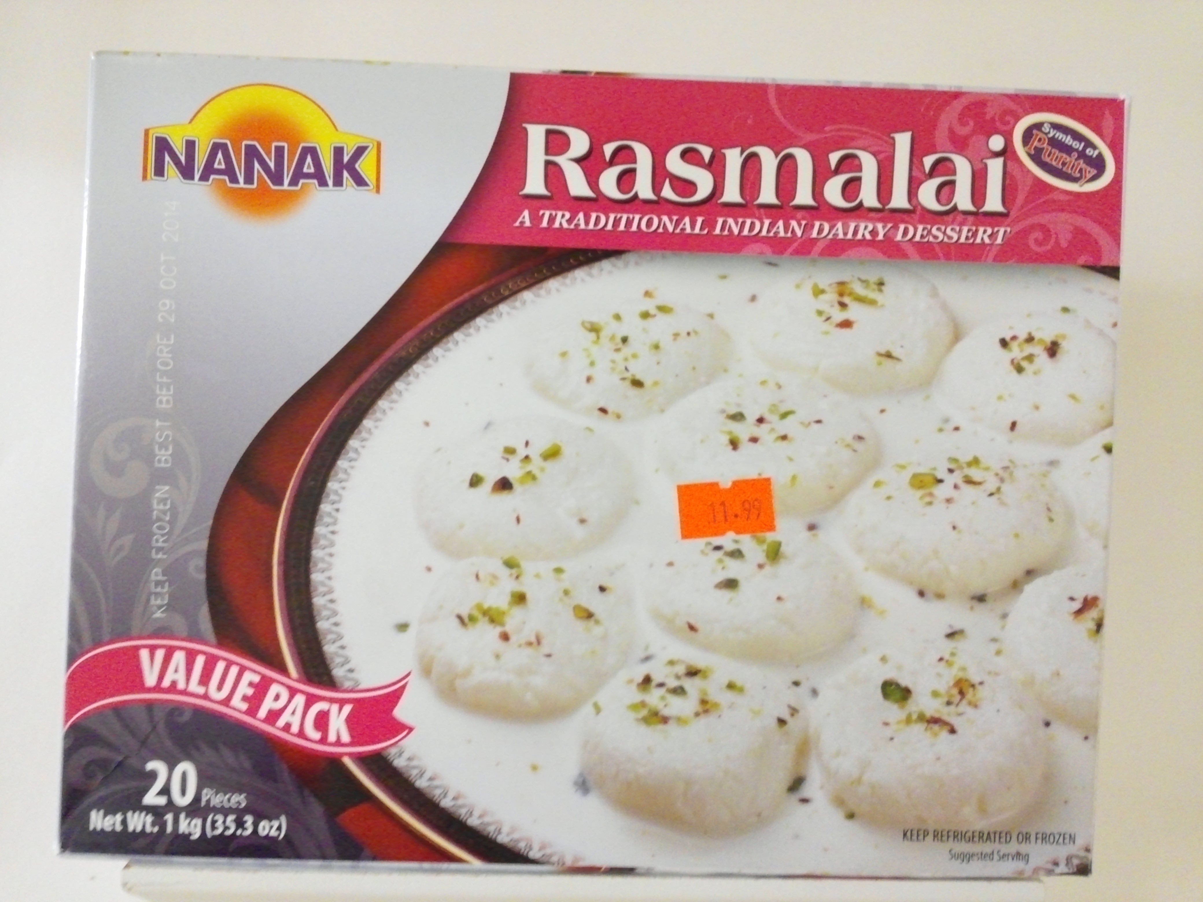 Nanak Rasmalai 1 kg (35.3 oz) Nanak Rasmalai 1 kg (35.3 oz)