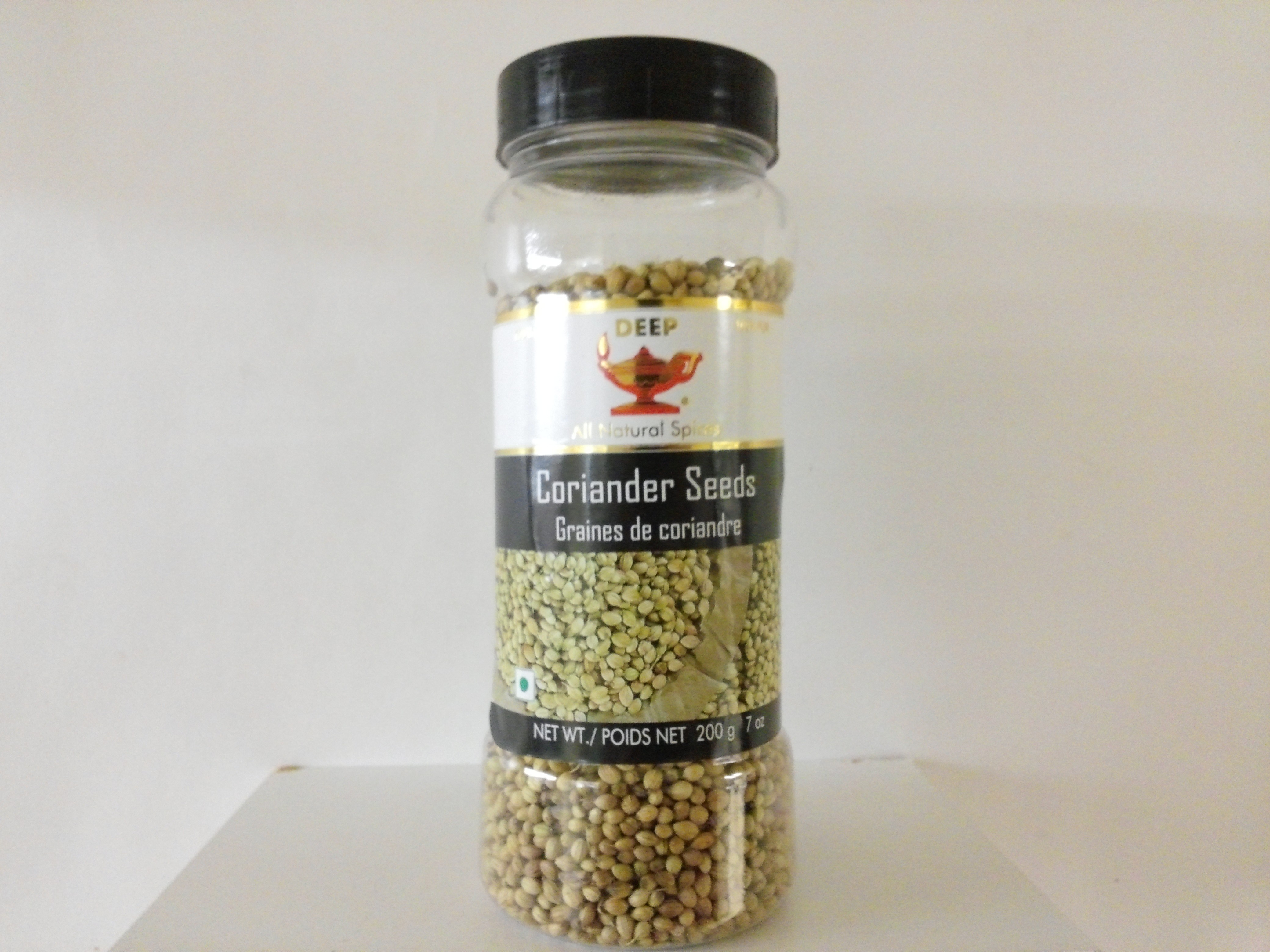 Deep Coriander Seeds in Jar 7 oz Deep Coriander Seeds in Jar 7 oz