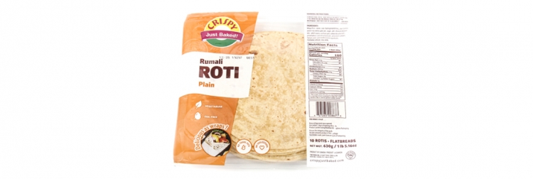 Crispy Rumali Roti (Whole wheat) 10pcs-600 grm 