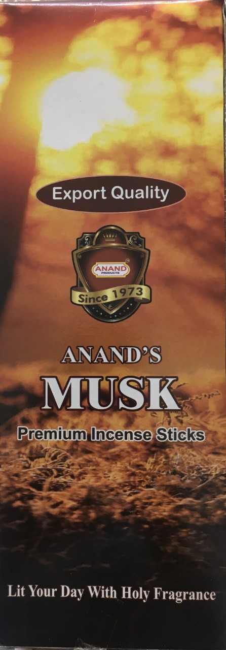 Anand's Musk Incense Sticks(Agarbatti) 6 Packs 