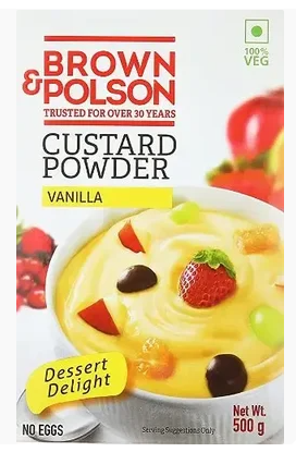 BROWN & POLSON Custard Powder, Vanila flavor 500 grm
