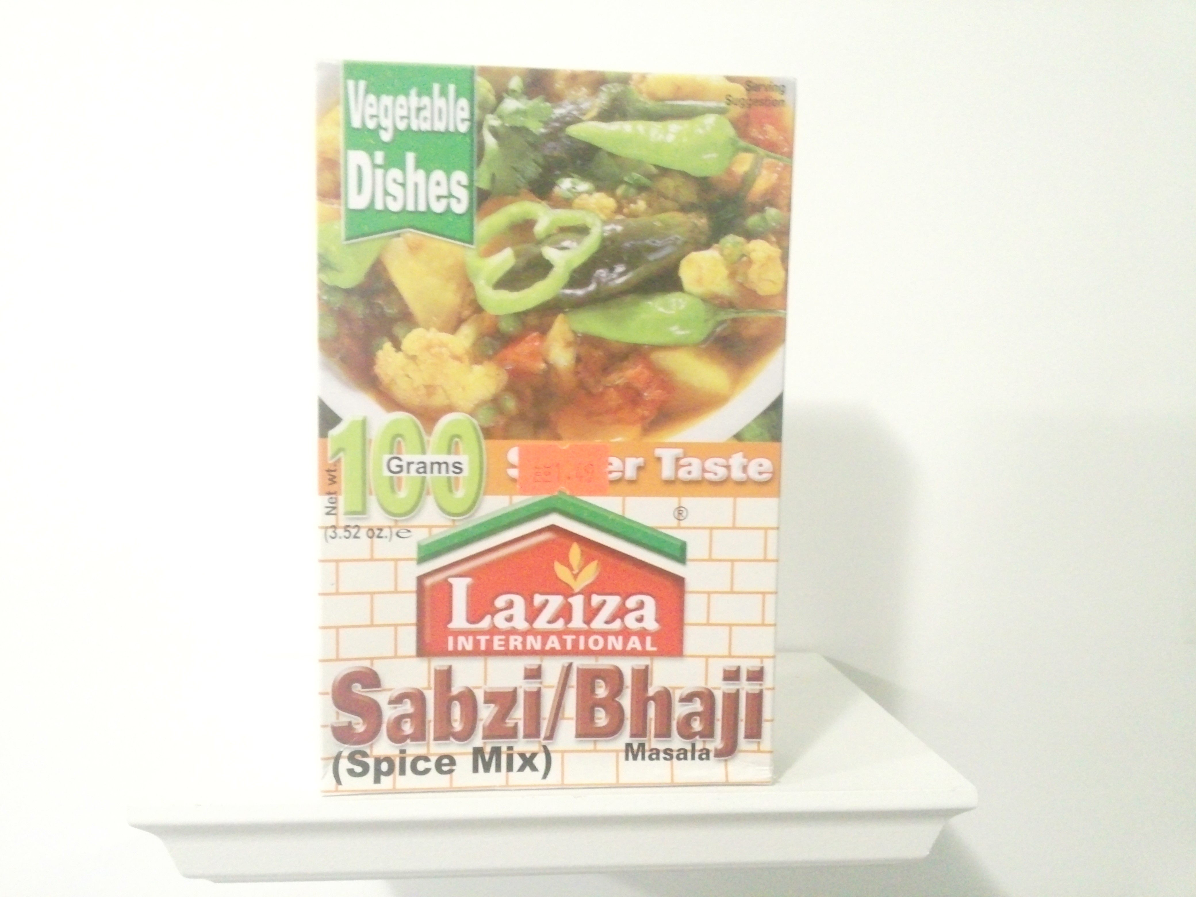 Laziza Sabzi Bhaji Spice Mix 100 grm Laziza Sabzi Bhaji Spice Mix 100 grm