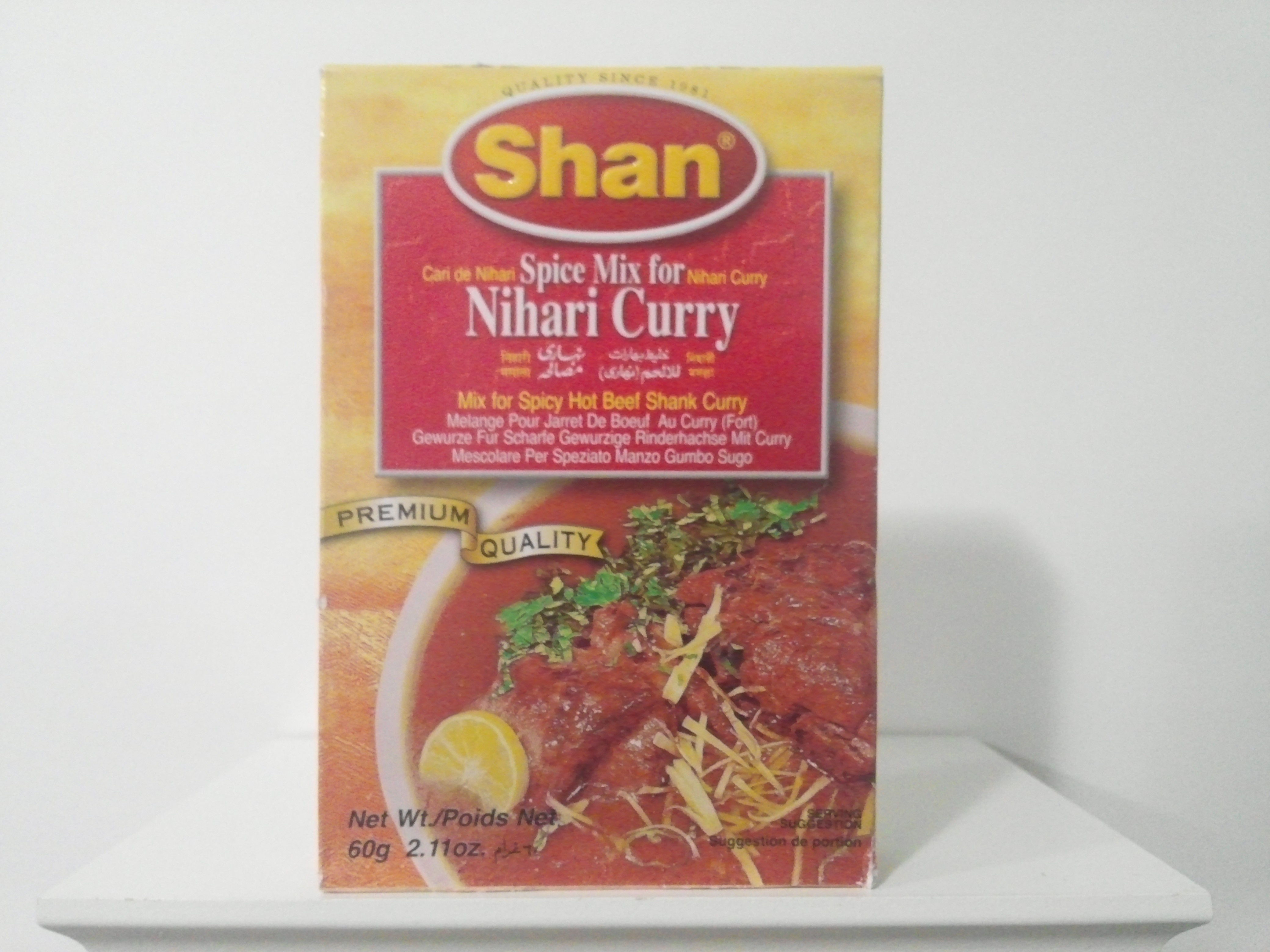 Shan Nihari Curry Spice Mix 60 grm Shan Nihari Curry Spice Mix 60 grm