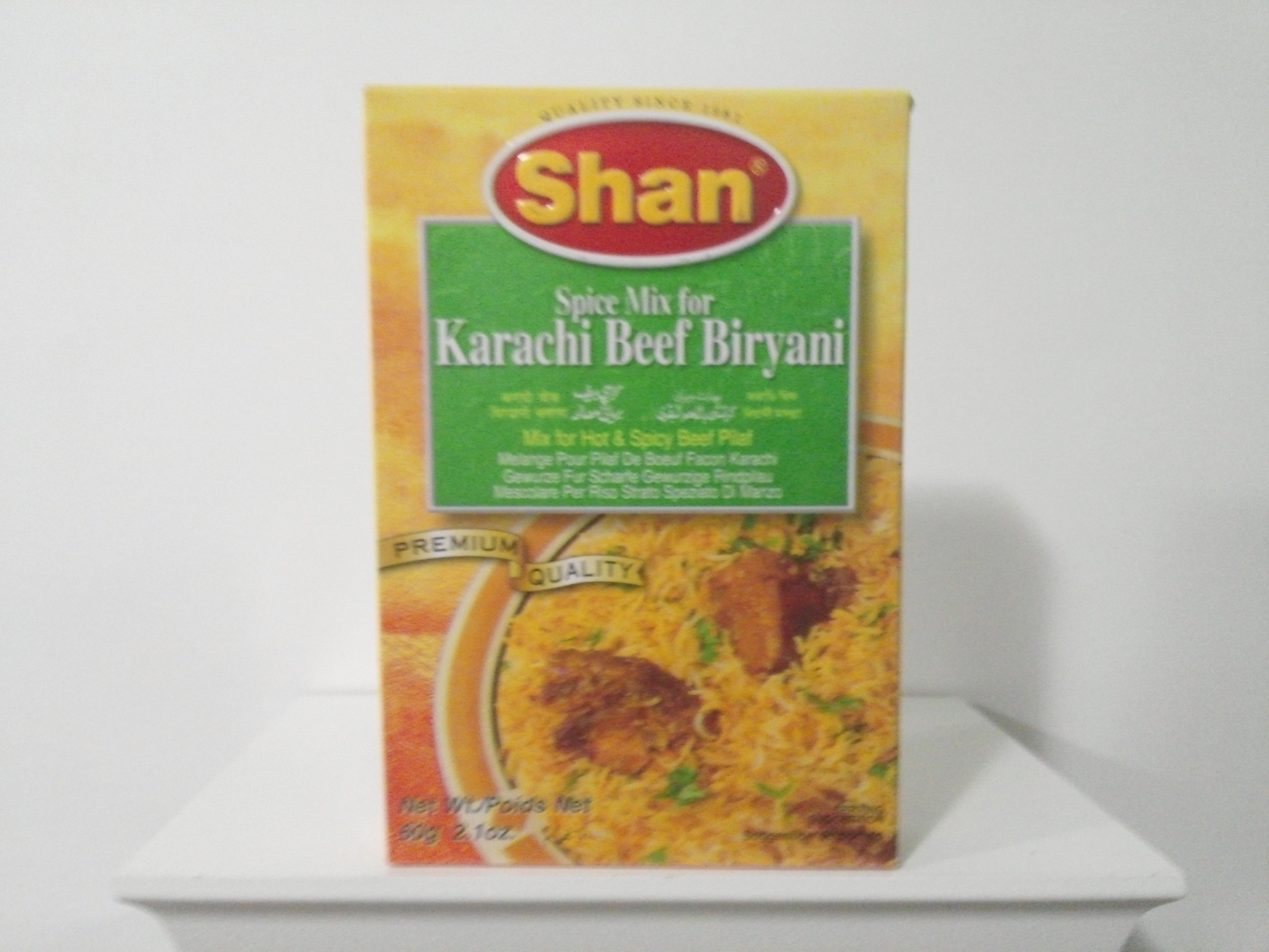 Shan Karachi Beef Biryani Spice Mix 50 grm Shan Karachi Beef Biryani Spice Mix 50 grm