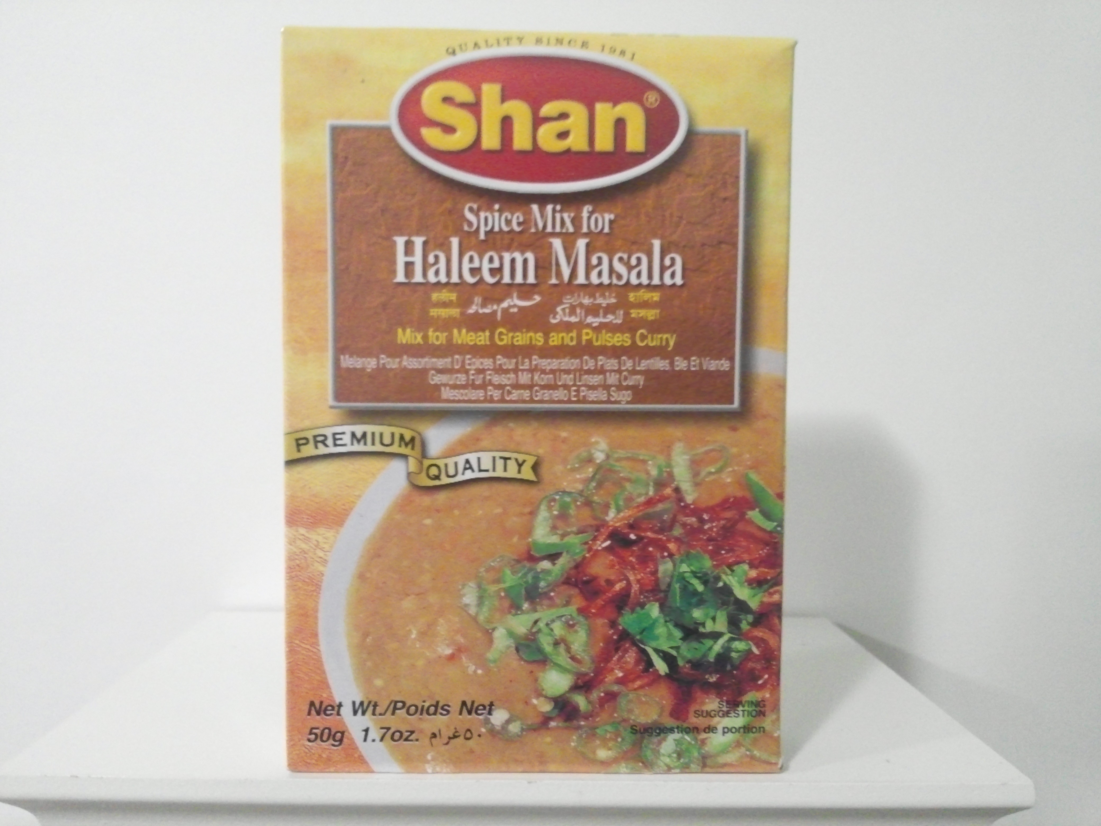 Shan Haleem Masala Spice Mix 50 grm Shan Haleem Masala Spice Mix 50 grm