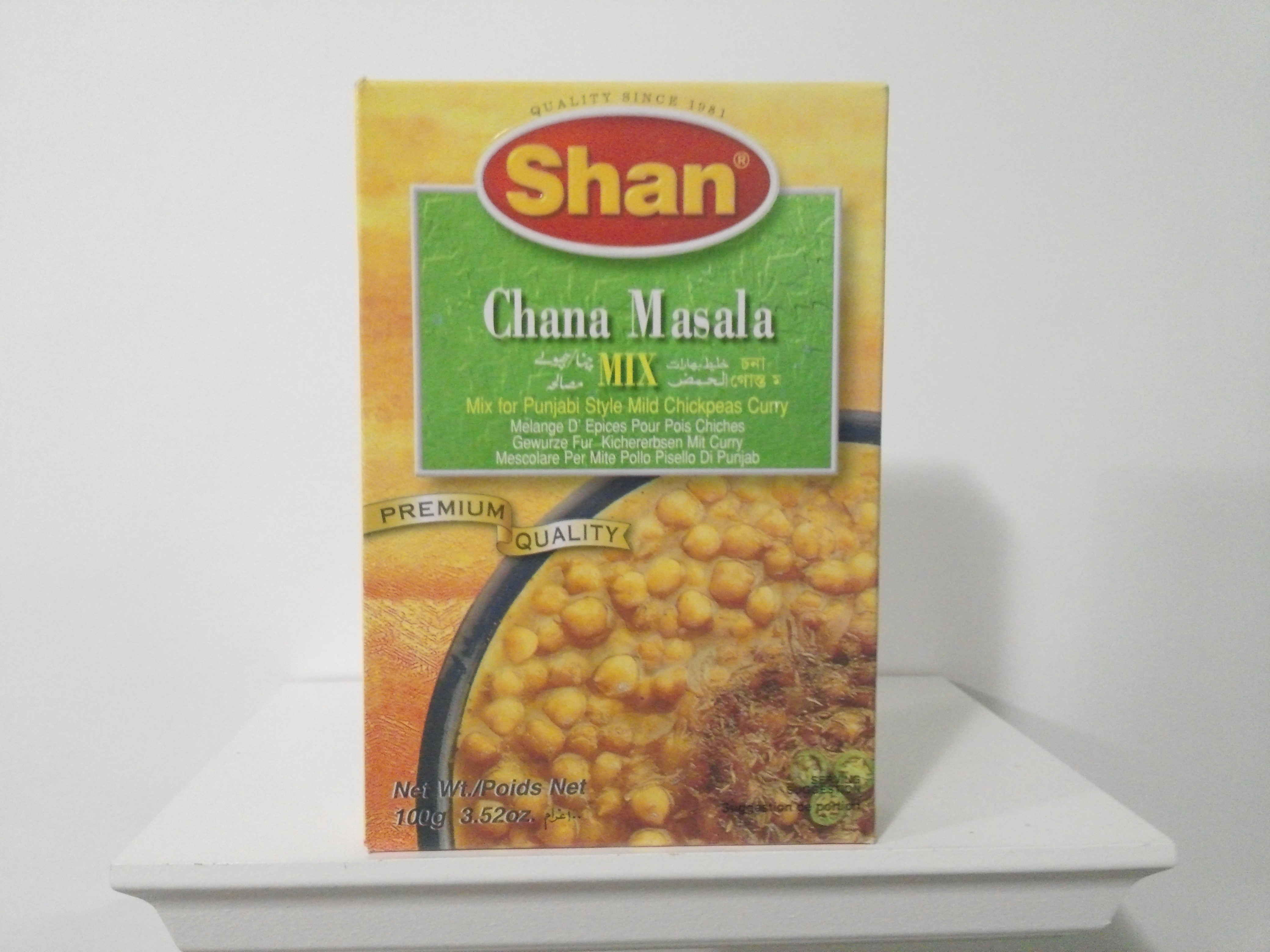Shan Chana Masala Spice Mix 100 grm Shan Chana Masala Spice Mix 100 grm