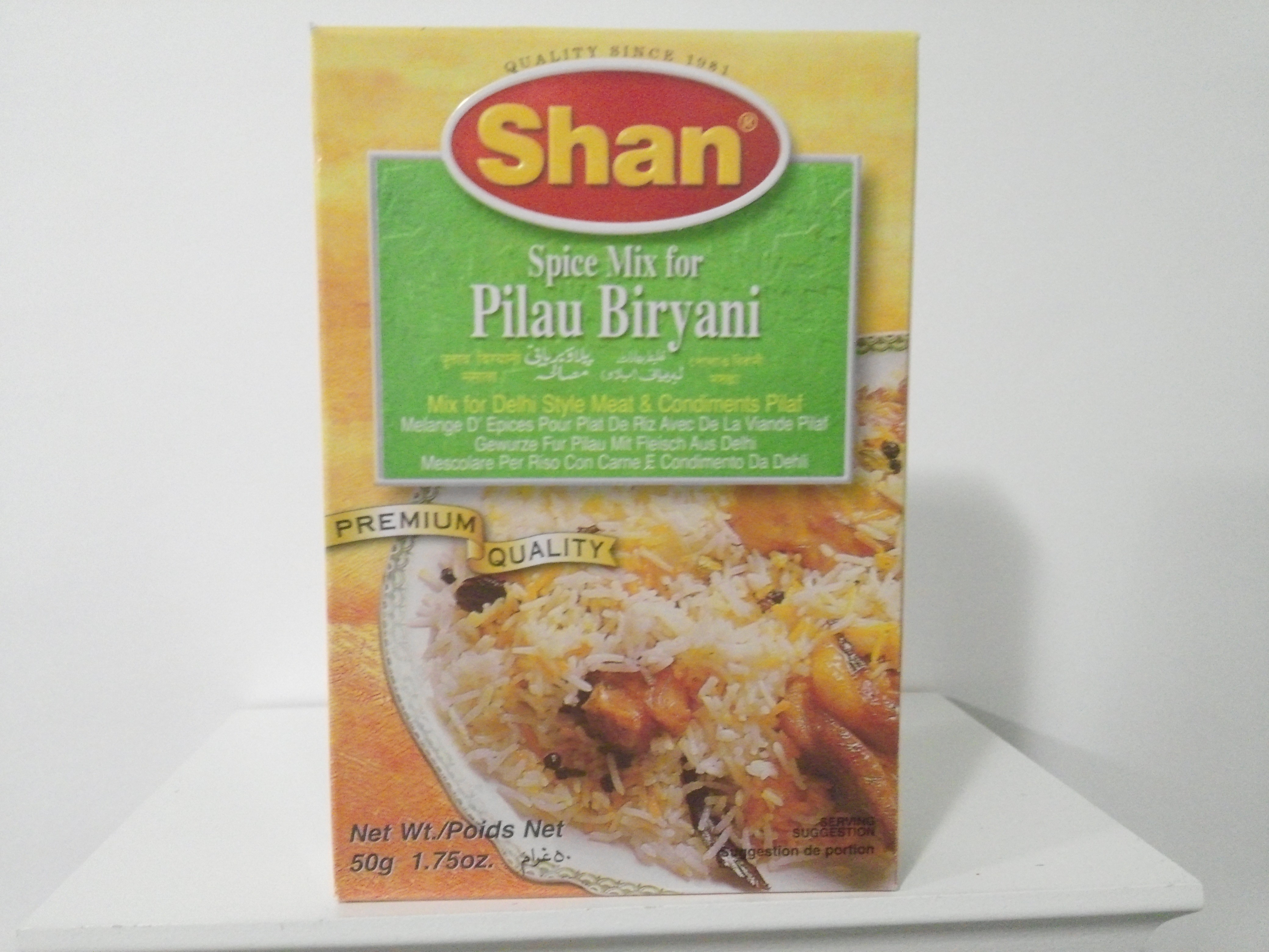 Shan Pilau Biryani Spice Mix 50 grm Shan Pilau Biryani Spice Mix 50 grm