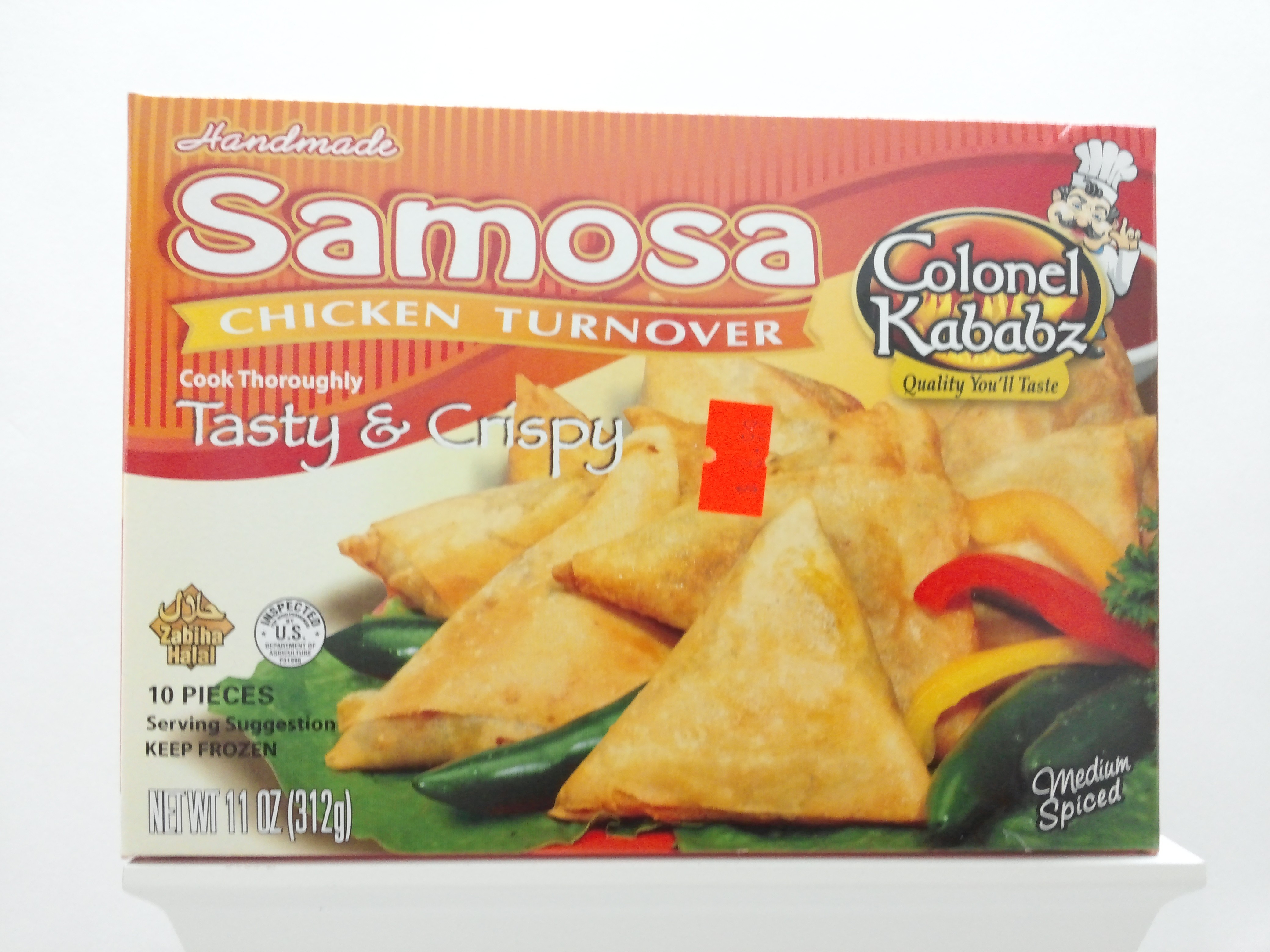 Colonel Samosa Chicken Turnover 10 pcs 10 oz