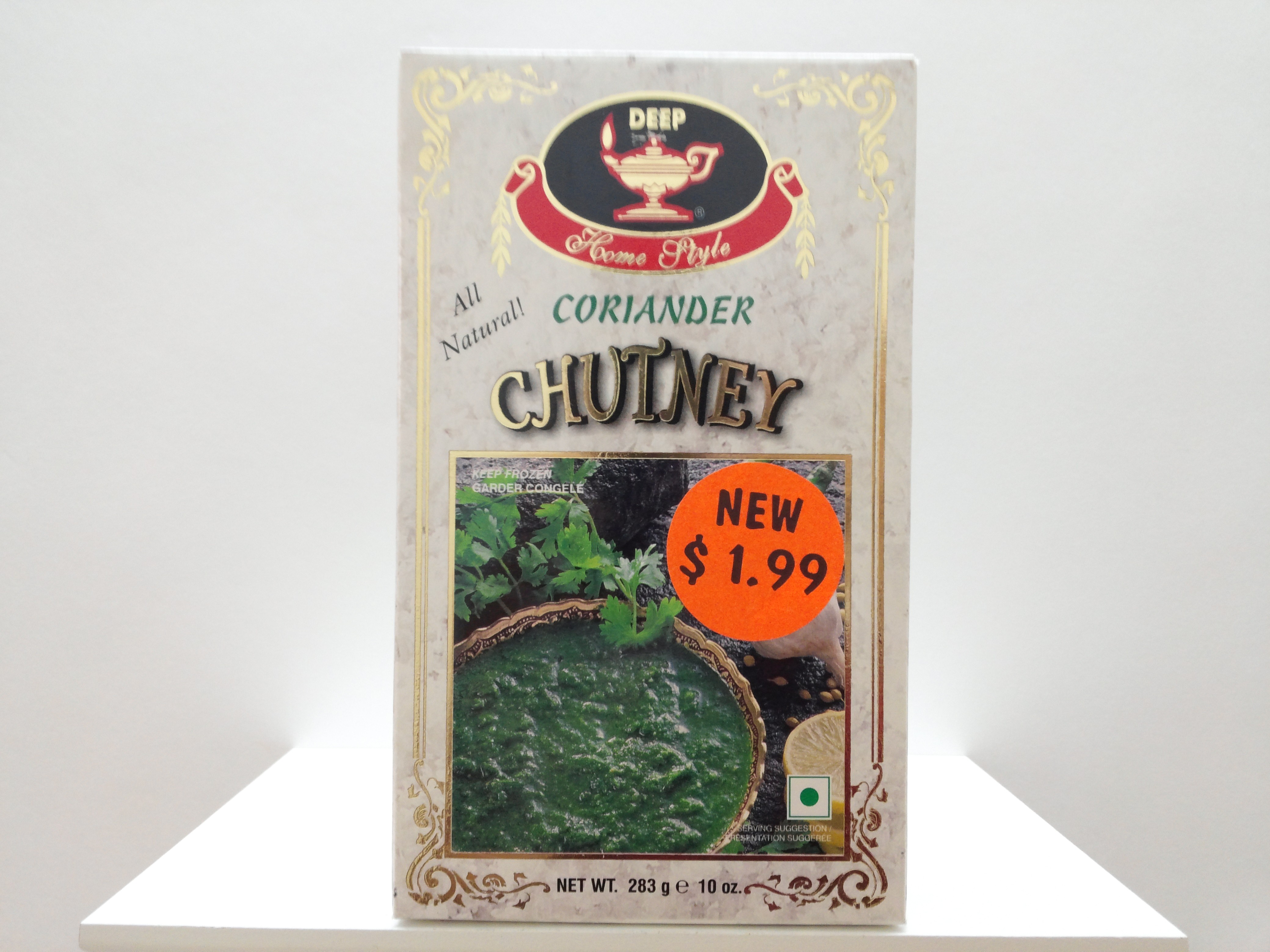 Deep Coriander Chutney(Frozen) 10 oz Deep Coriander Chutney(Frozen) 10 oz