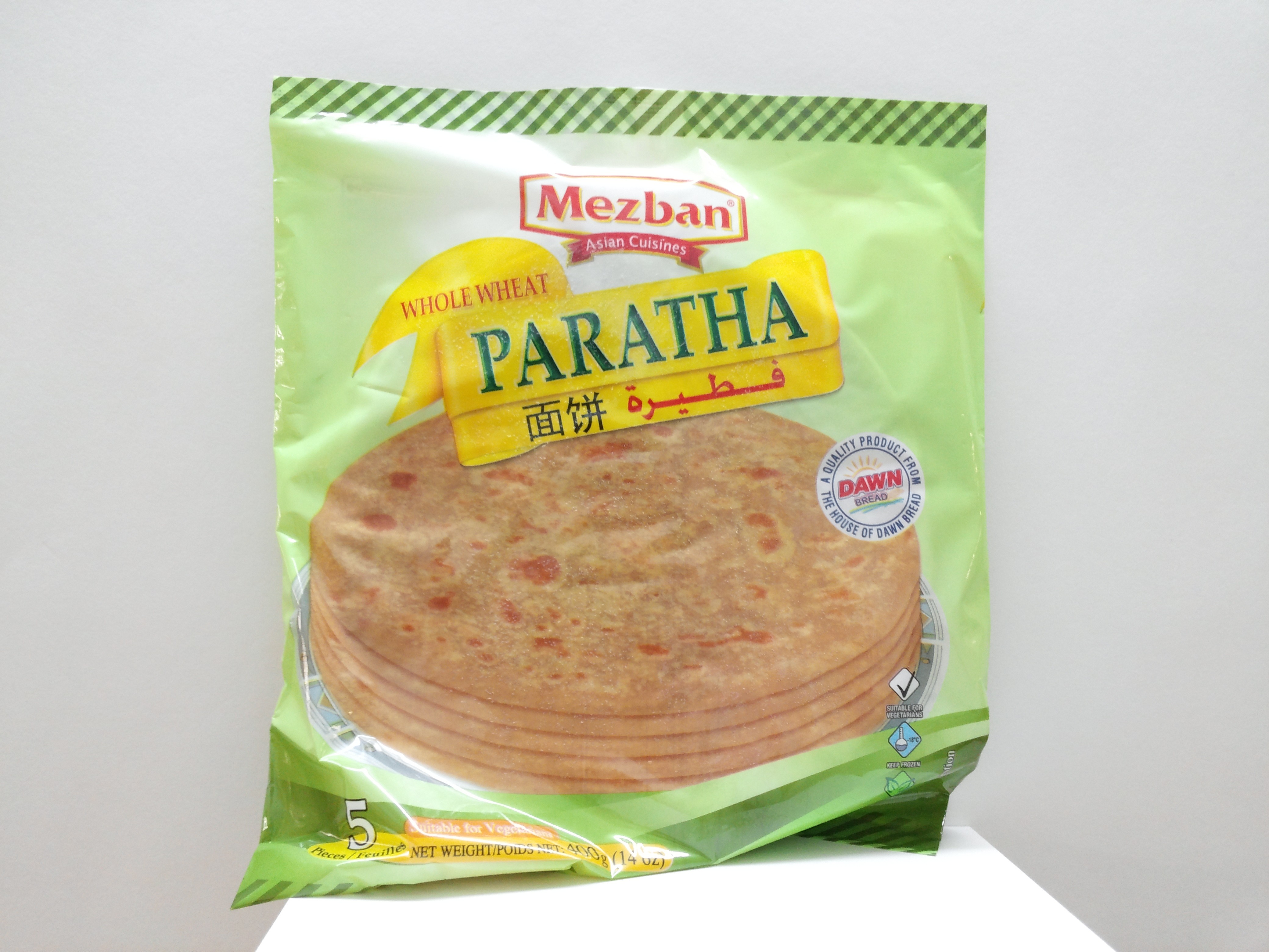 Mezban Whole Wheat Paratha 5 pcs 14 oz Mezban Whole Wheat Paratha 5 pcs 14 oz