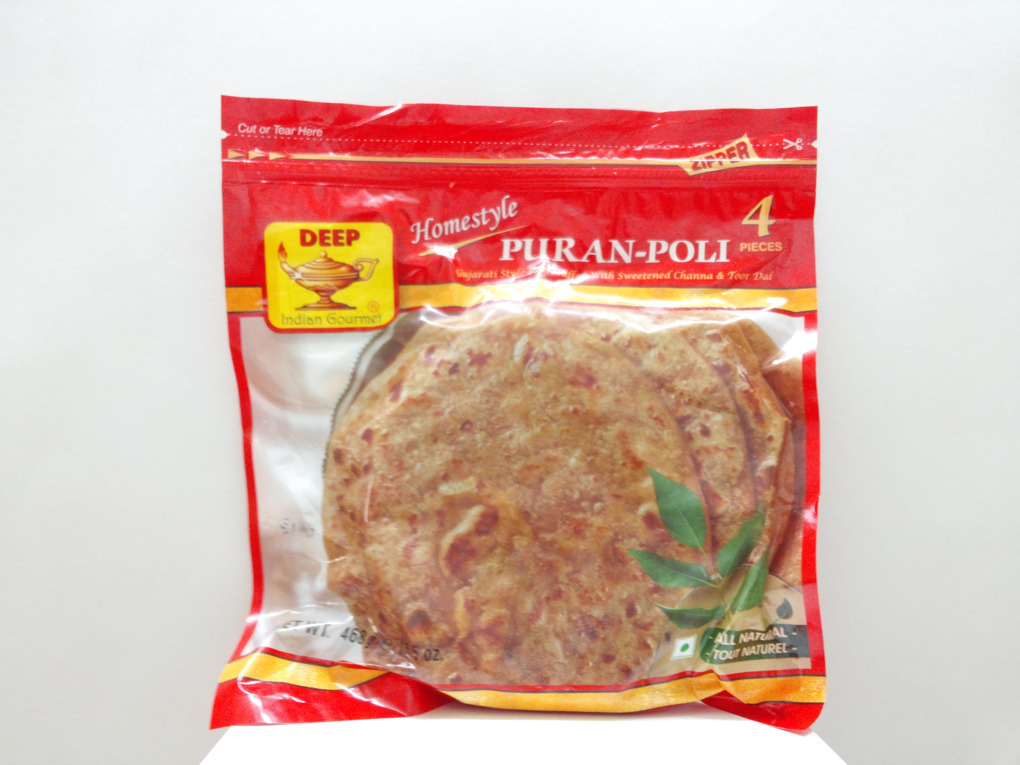 Deep Puran-Poli 4 pcs 16.5 oz  