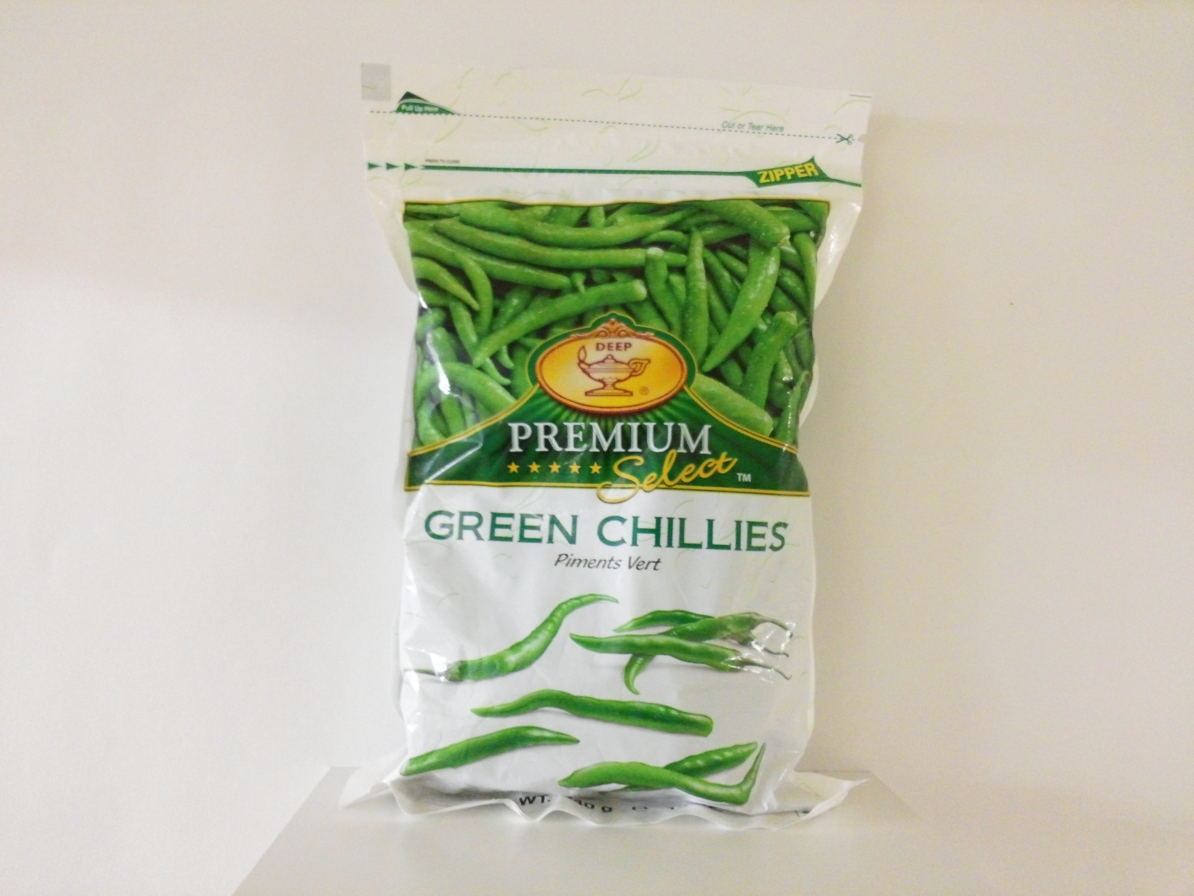 Frozen Green Chillies 12 oz    