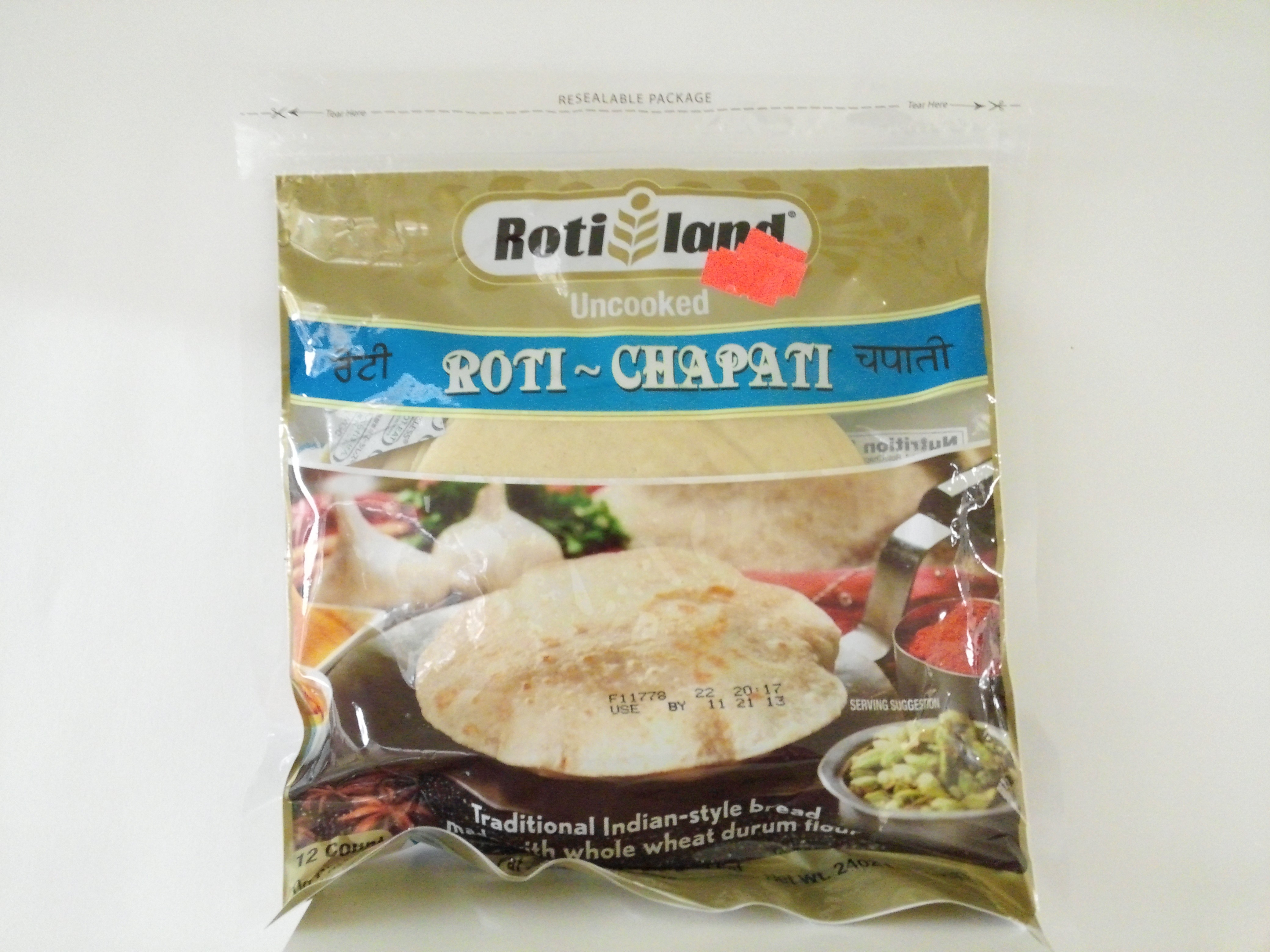 Rotil Fresh Uncooked Roti 12 pcs 23 oz