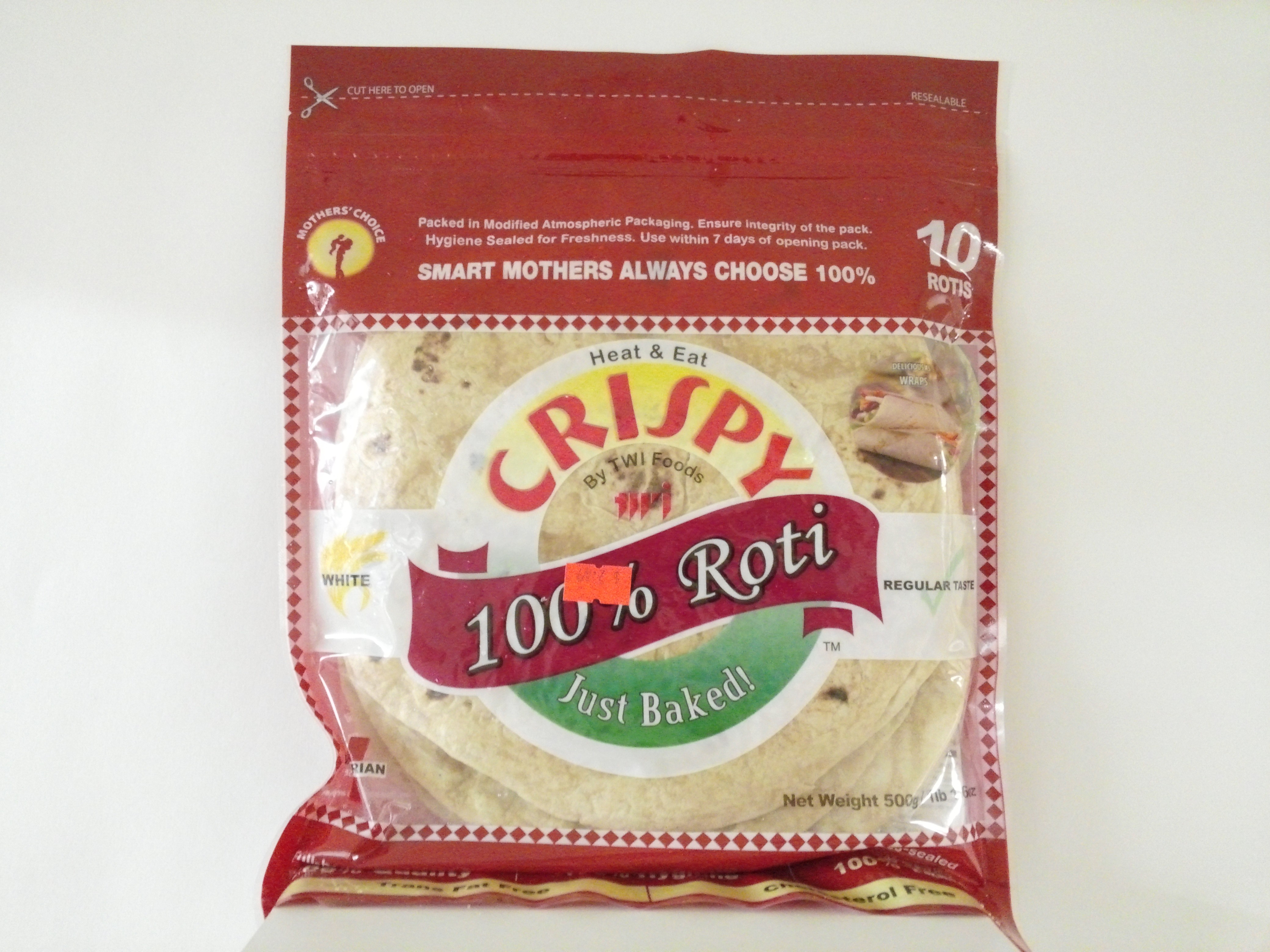 Crispy White Roti 15 Pcs 750 grm