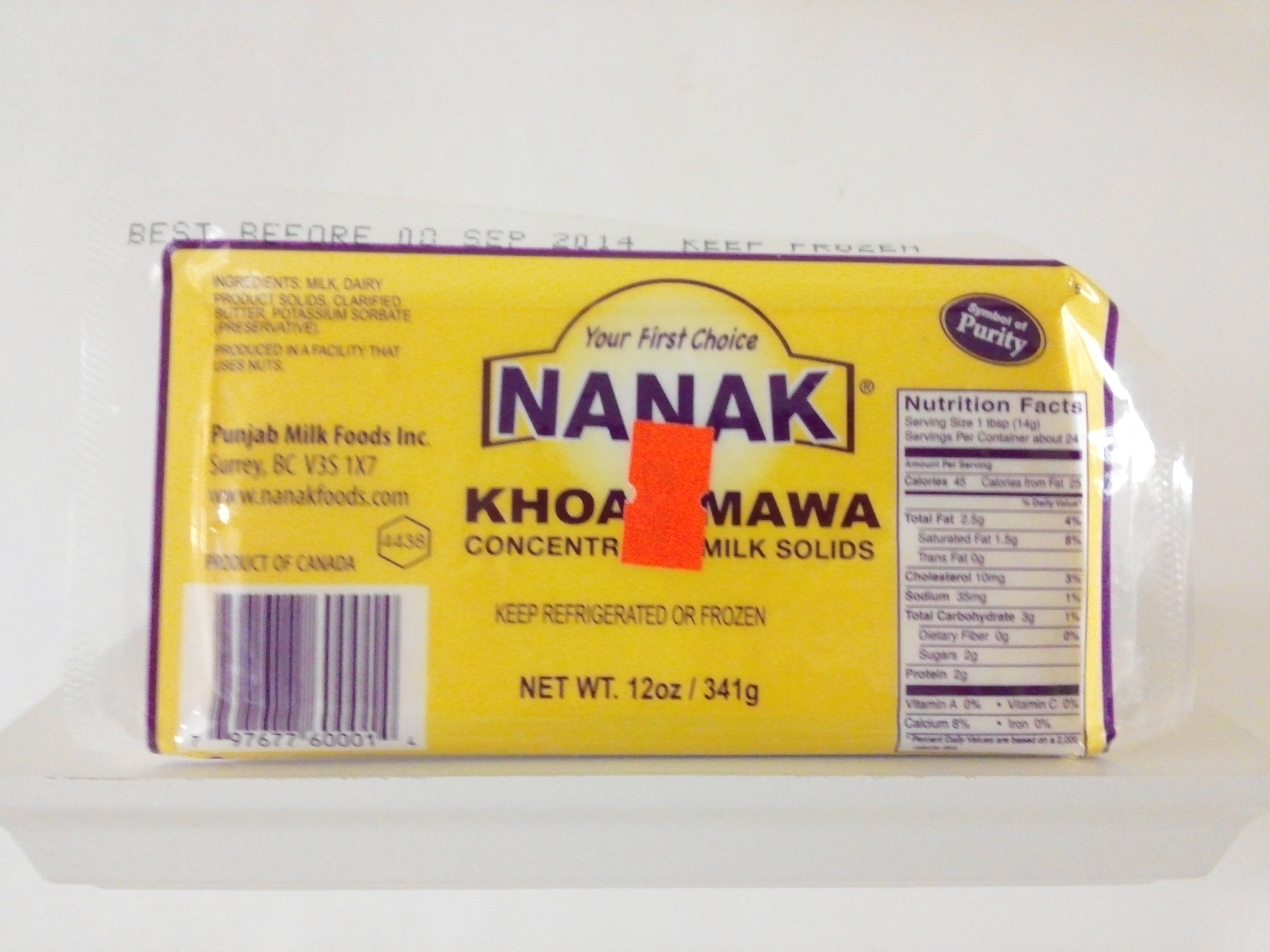 Nanak Khoa/Mawa 12 oz Nanak Khoa/Mawa 12 oz