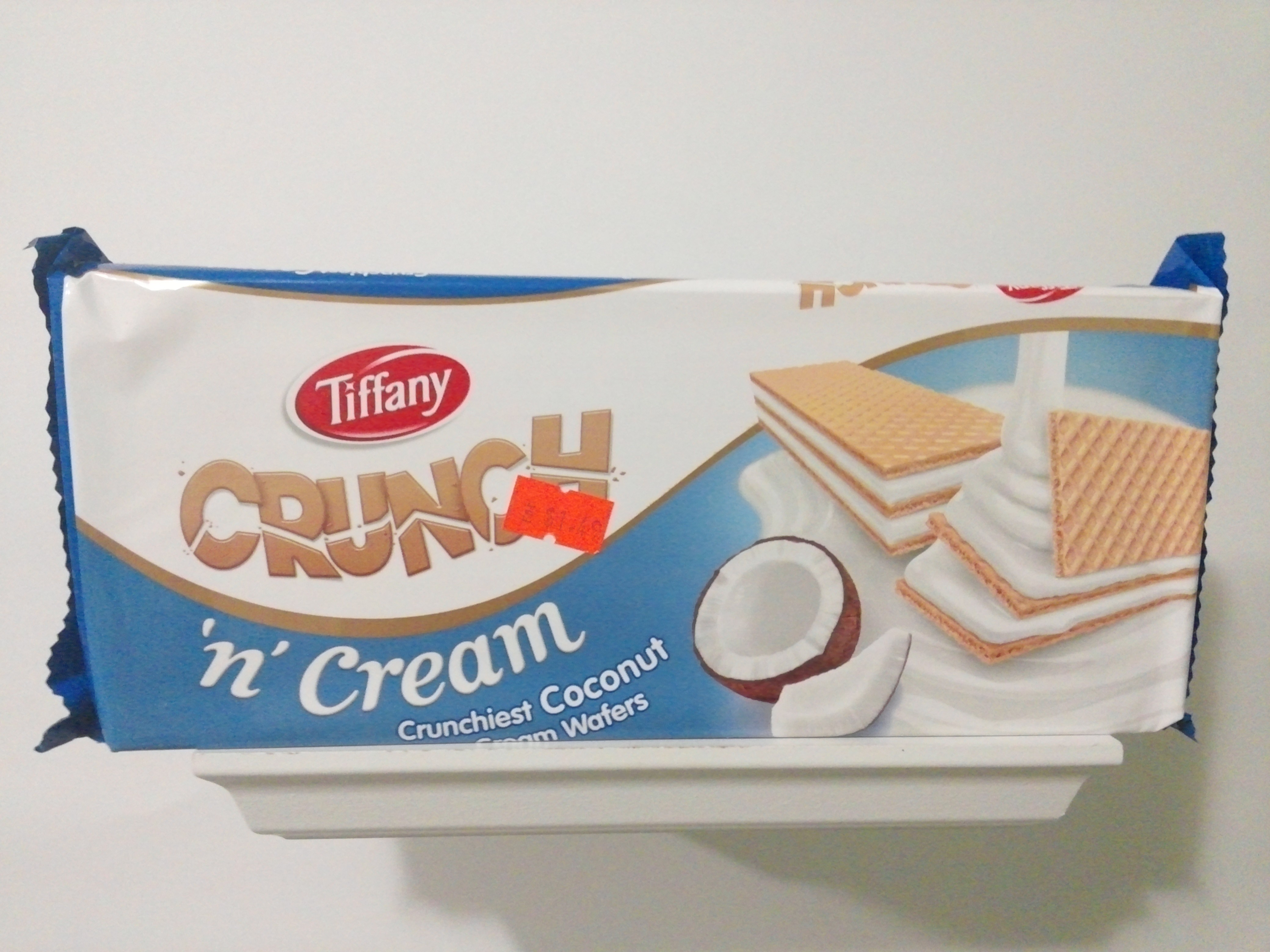 Tiffany Crunchiest Coconut Cream Wafers 5.38 oz 