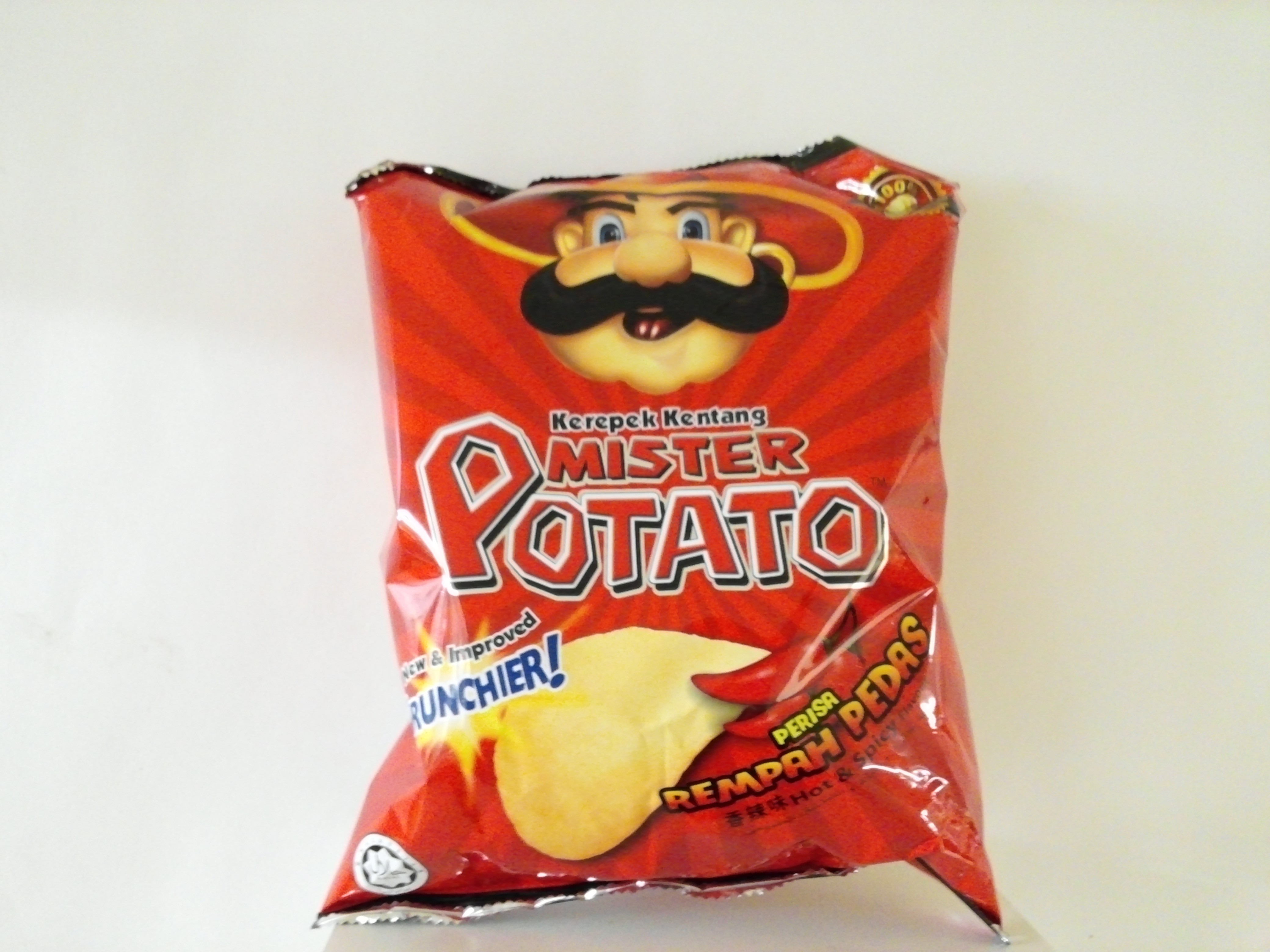 Madinah Market :: Groceries :: Kids Snacks & Food :: Mister Potato Hot &  Spicy Chips 75 grm