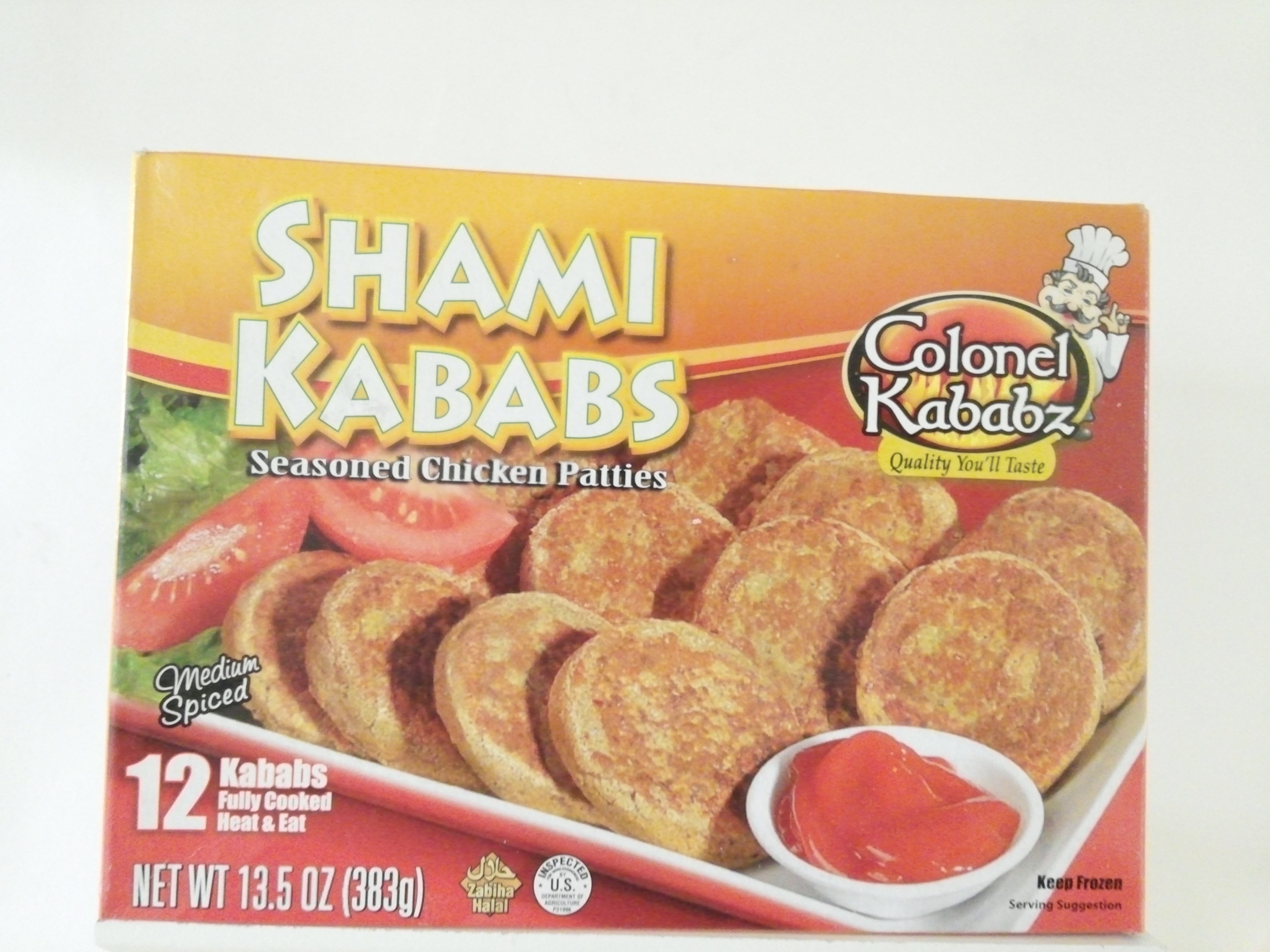 Colonel Chicken Shami Kabab 12 pcs 383 grm Colonel Chicken Shami Kabab 12 pcs 383 grm