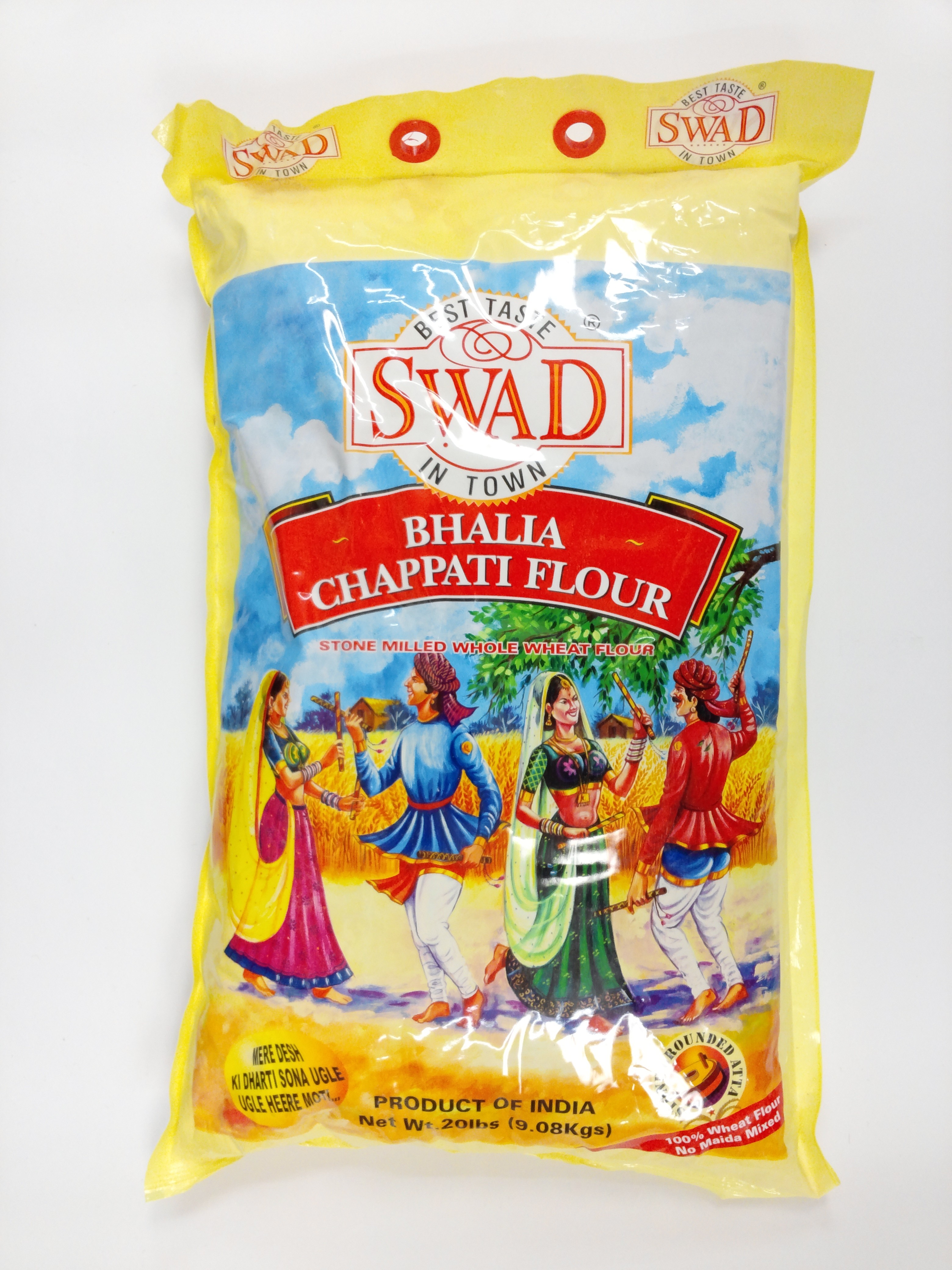 Swad Whole Wheat Chappati Flour(Bhalia) 20 lbs Swad Whole Wheat Chappati Flour(Bhalia) 20 lbs
