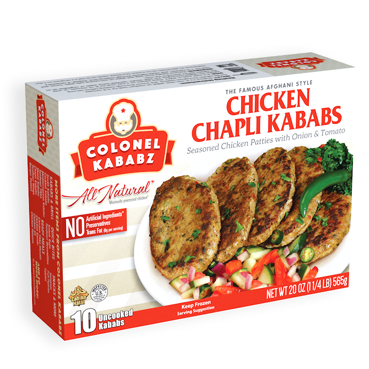 Colonel Chicken Chapli Kababs 8 pcs 20 oz