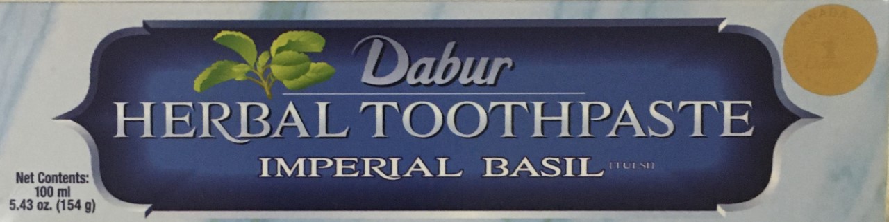 Dabur's Imperial Basil Herbal Toothpaste 154 grm 