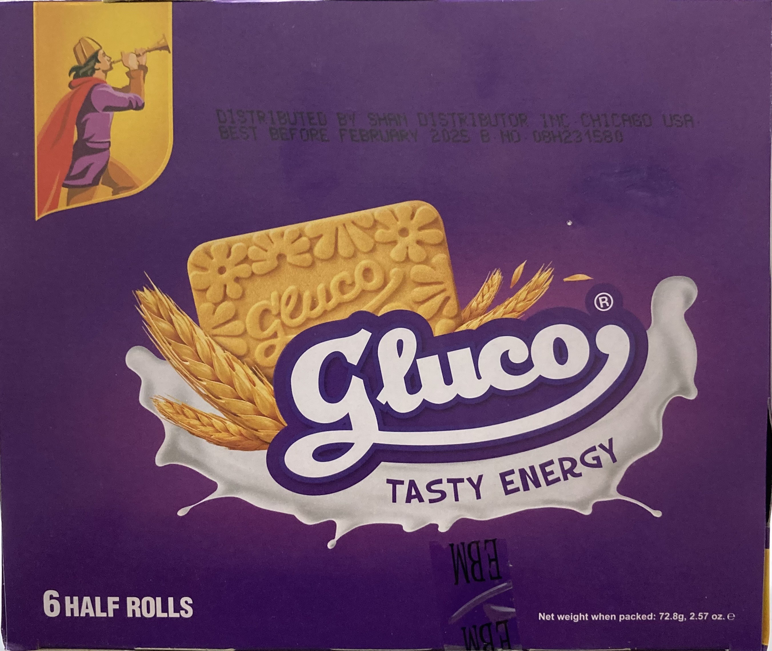 EBM Gluco Biscuits 6 Half Rolls 15.42 oz