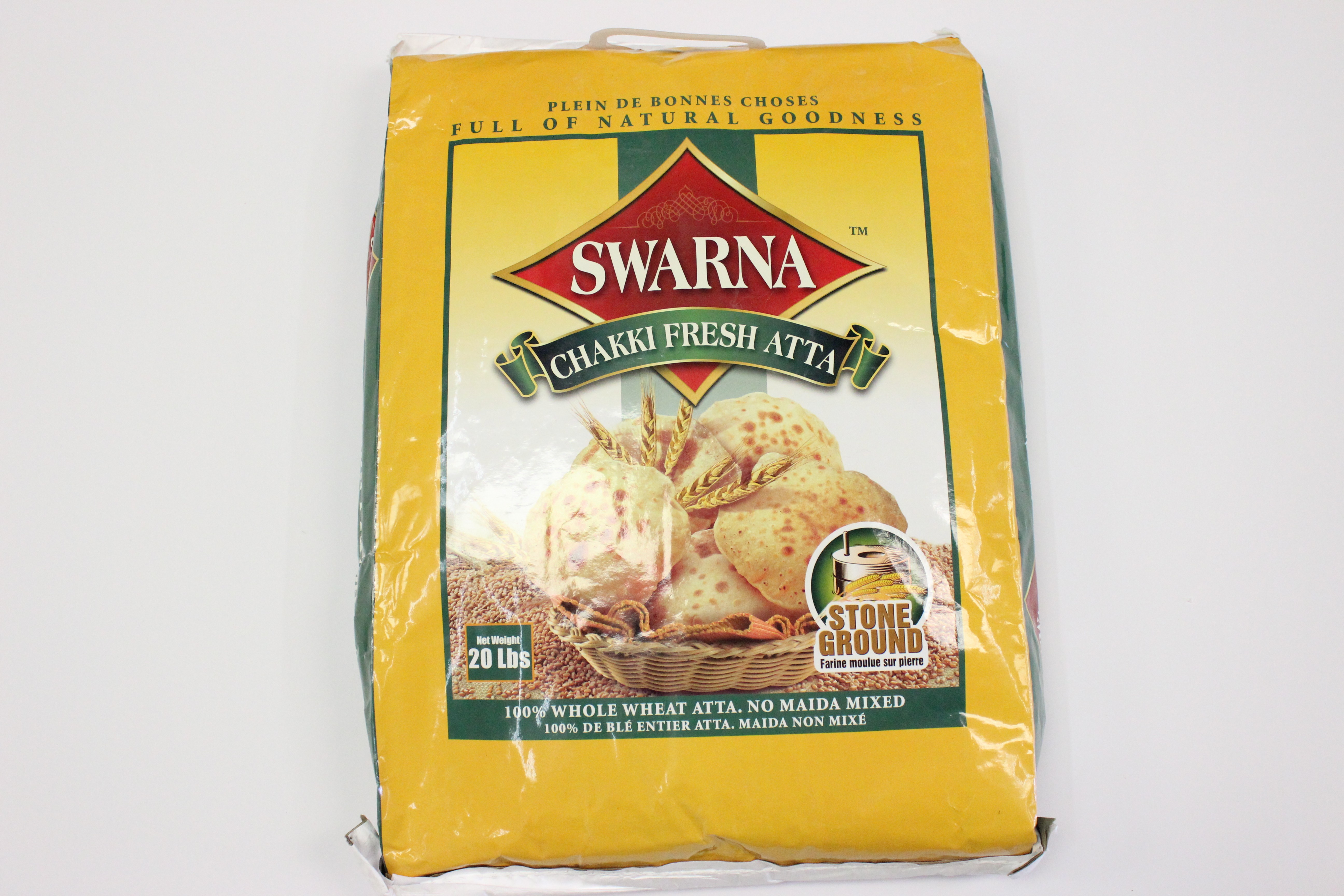 Swarna Whole Wheat Chakki Atta 20 lbs