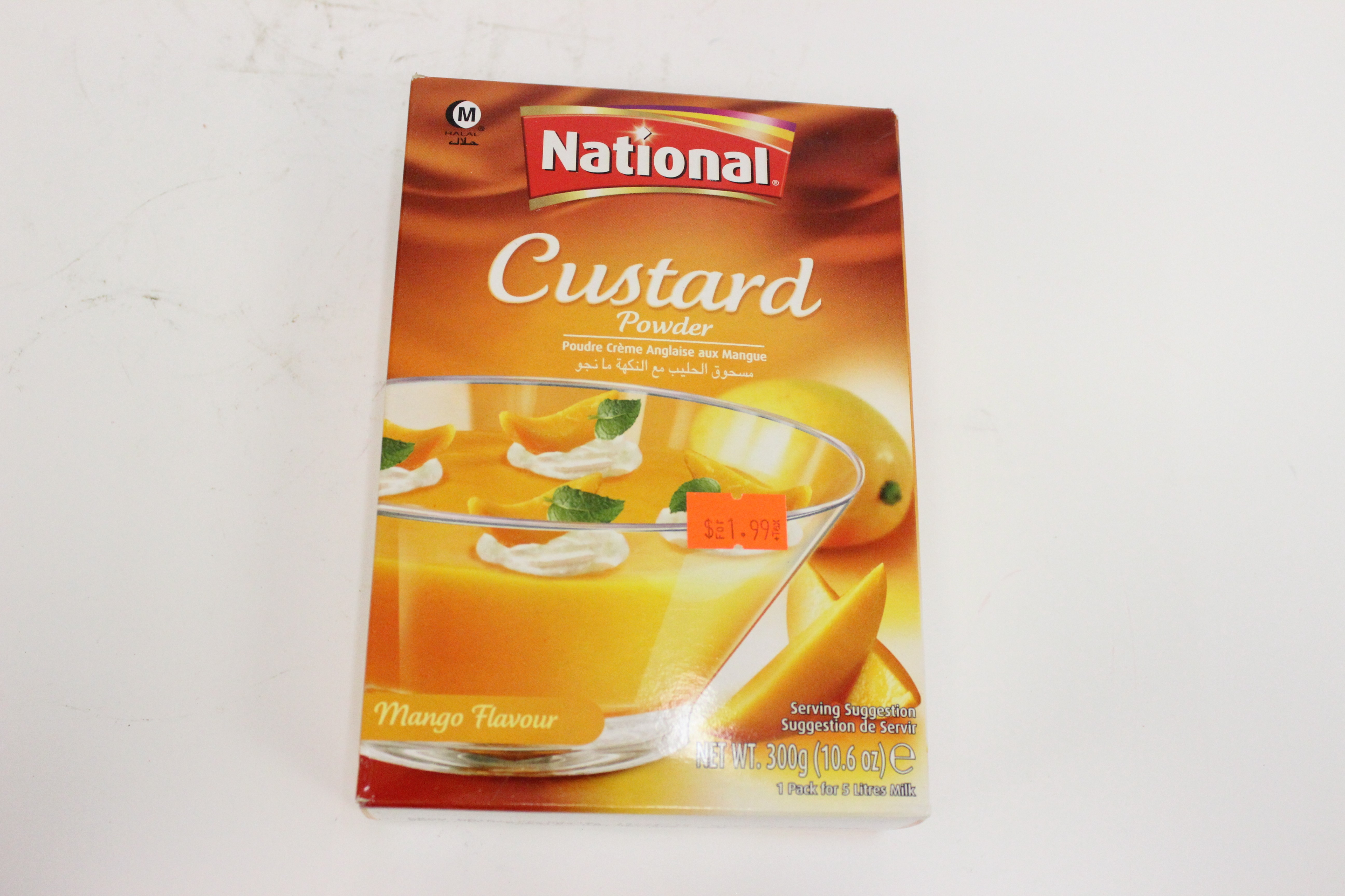 National Custard Powder Mango Flavour 300 grm   