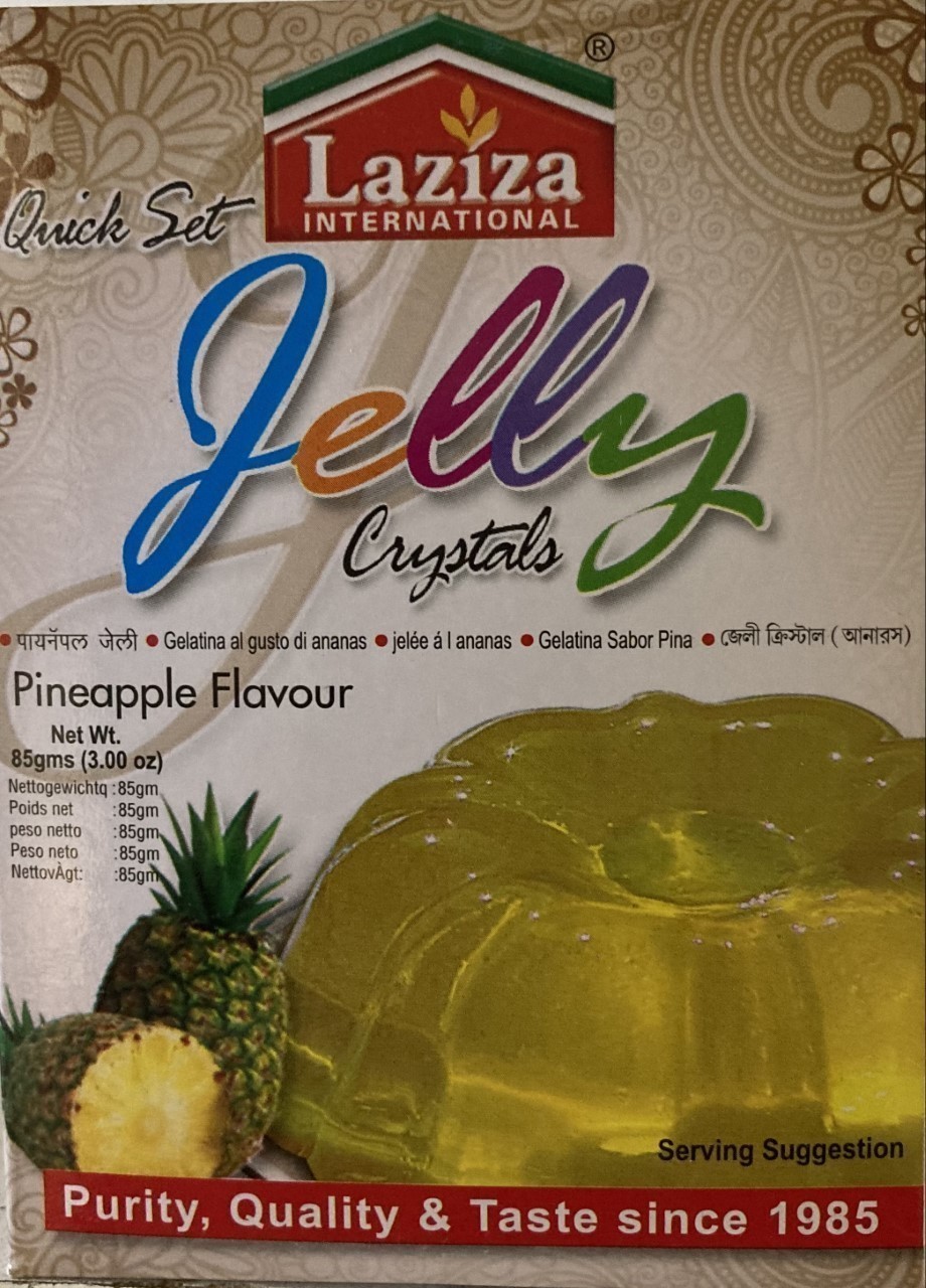 Laziza Jelly Crystals (Pineapple) 85 grm 