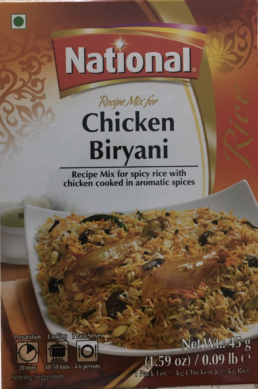 National Chicken biryani Spice Mix 45 grm 