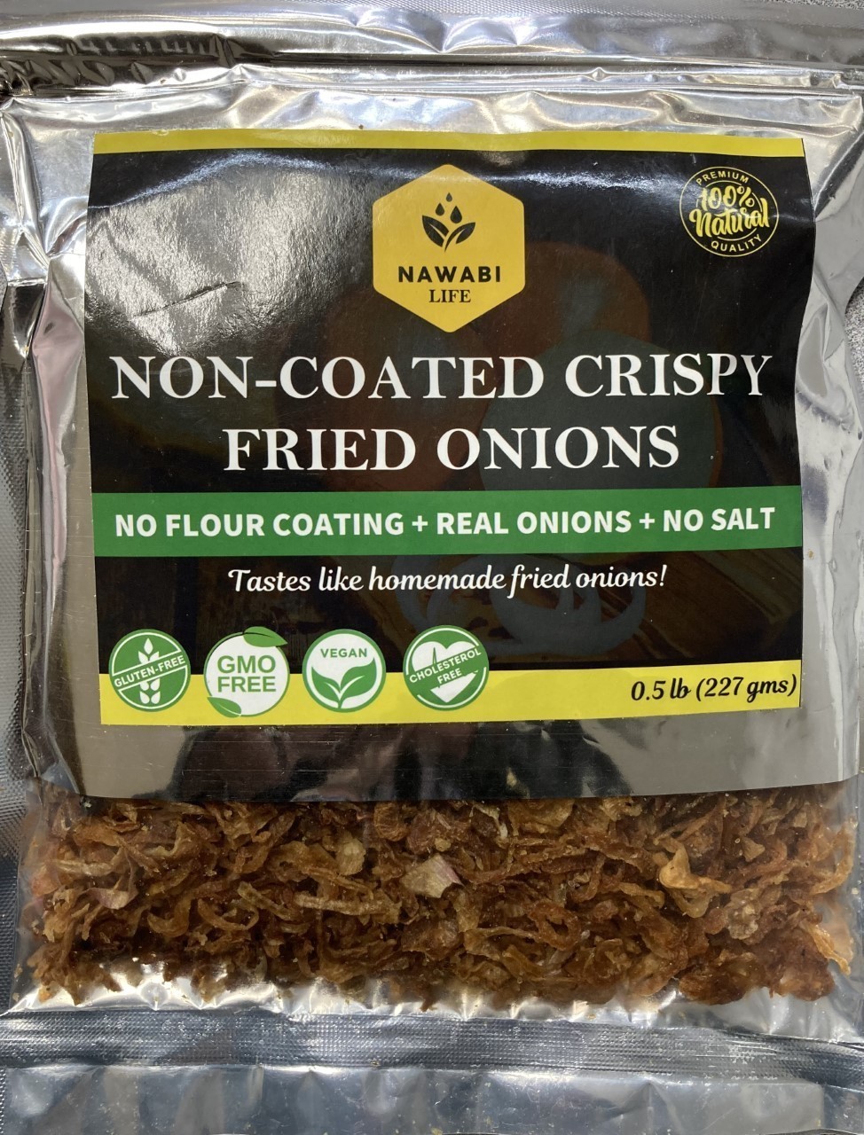NAWABI Non Coated Crispy Fried Onions 1/2 lb