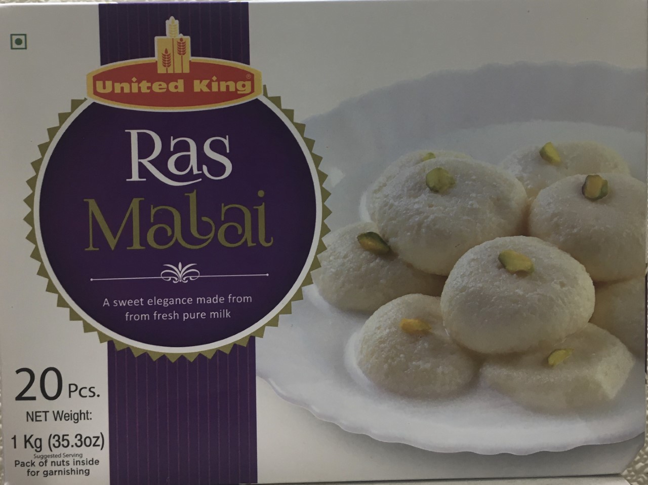 United King Ras Malai-20 pcs-35.3 oz 1 kg