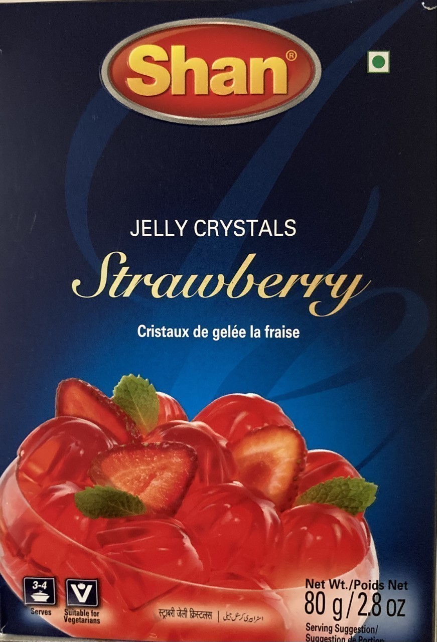 Shan Jelly Crystals (Strawberry) 80 grm 