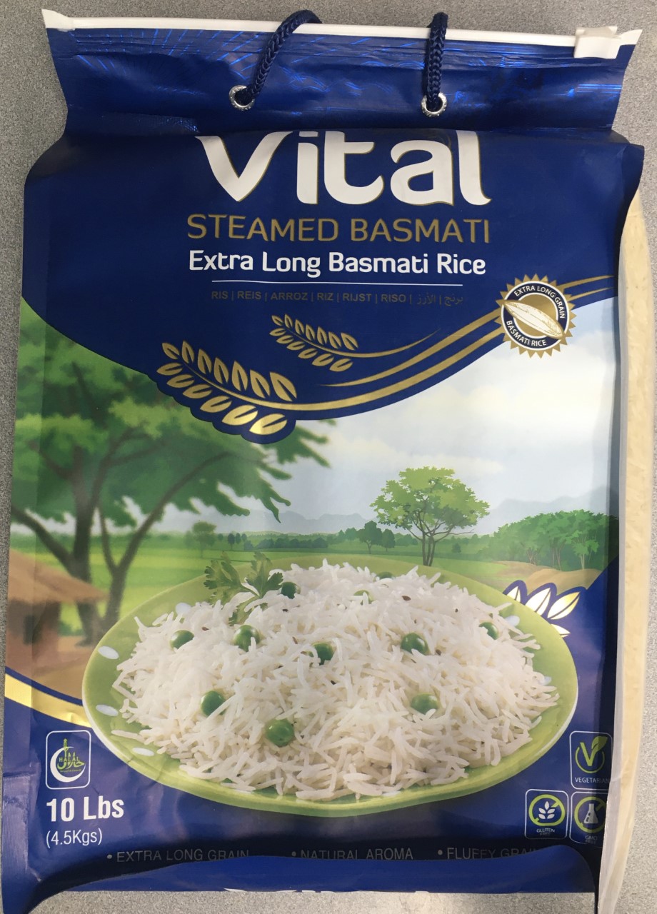 Vital Extra Long Basmati Rice 10 lbs 