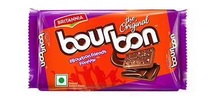 Britannia Bourbon Chocolate Flavoured Cream Biscuits 6.91 oz