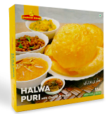 United King Halwa Puri with Choley & Tarkari - 10 pcs puri, 34.21 grm