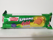 Parle Kreams Gold Pineapple Sandwich Biscuits 2.52 oz